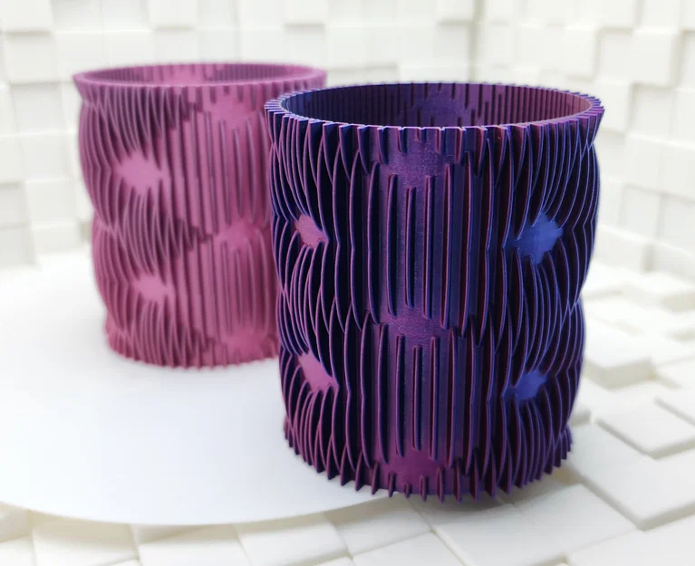 Intersection Spiral Vase - Mẫu bình hoa, ống cắm bút 3D ấn tượng - Image 3