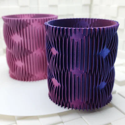 Intersection Spiral Vase - Mẫu bình hoa, ống cắm bút 3D ấn tượng