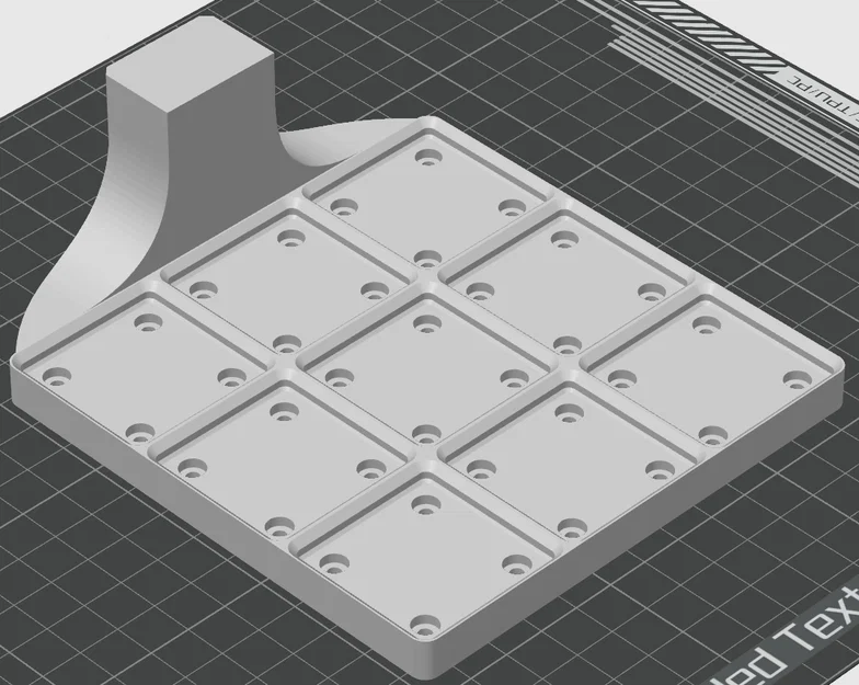 Mô-đun Gridfinity 3x3 cho Kẹp Bàn Làm Việc (Desk Clamp) - Image 1