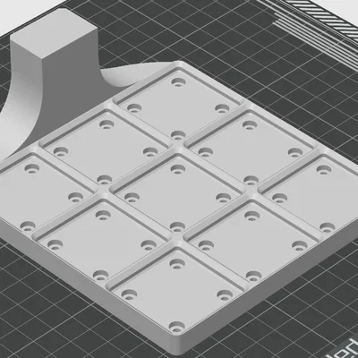 Mô-đun Gridfinity 3x3 cho Kẹp Bàn Làm Việc (Desk Clamp)