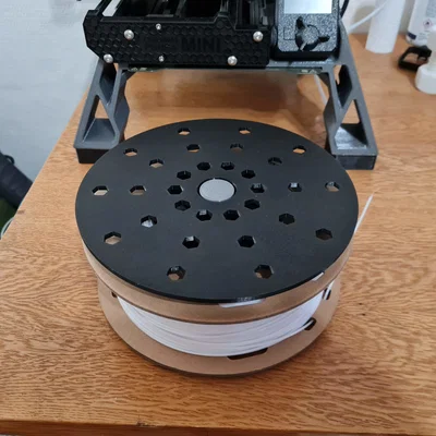 Giá đỡ cuộn filament ngang treo dưới đế Prusa Mini (Universal)