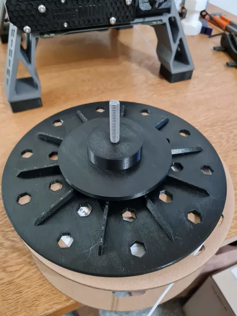 Giá đỡ cuộn filament ngang treo dưới đế Prusa Mini (Universal) - Image 5