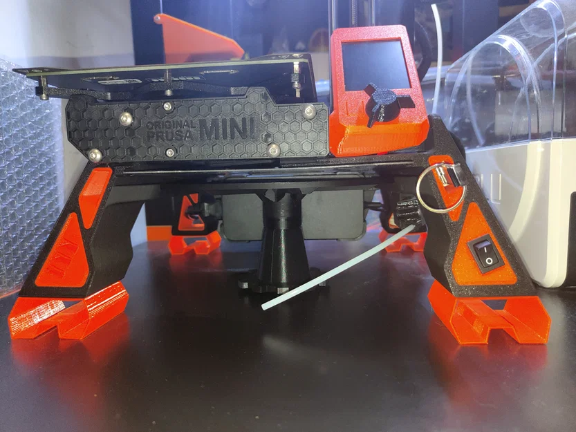 Giá đỡ cuộn nhựa ngang cho Prusa Mini - Tối ưu không gian in 3D - Image 1