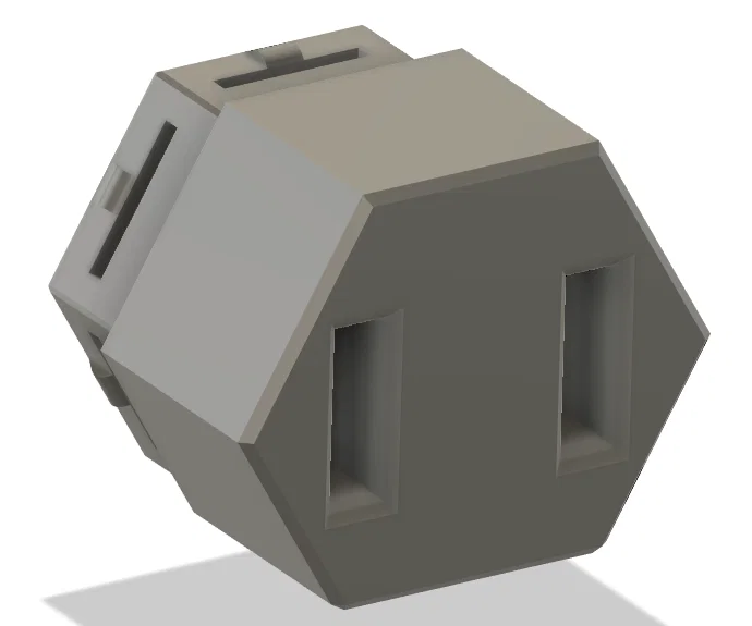 Giá treo đồ HSW hình ổ cắm điện chuẩn Mỹ (Không có điện) - Image 1