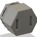 Giá treo đồ HSW hình ổ cắm điện chuẩn Mỹ (Không có điện) - Thumbnail 1