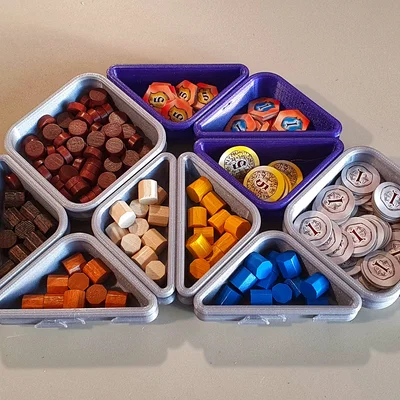 Cốc phân loại ghép khớp dạng vuông (Interlocking Sorting Cups - Square Shape)