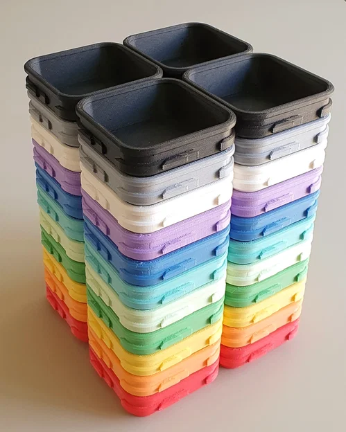 Cốc phân loại ghép khớp dạng vuông (Interlocking Sorting Cups - Square Shape) - Image 5