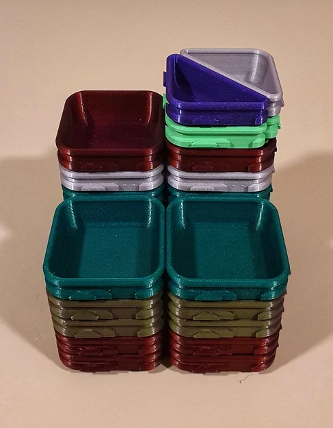Cốc phân loại ghép khớp dạng vuông (Interlocking Sorting Cups - Square Shape) - Image 6
