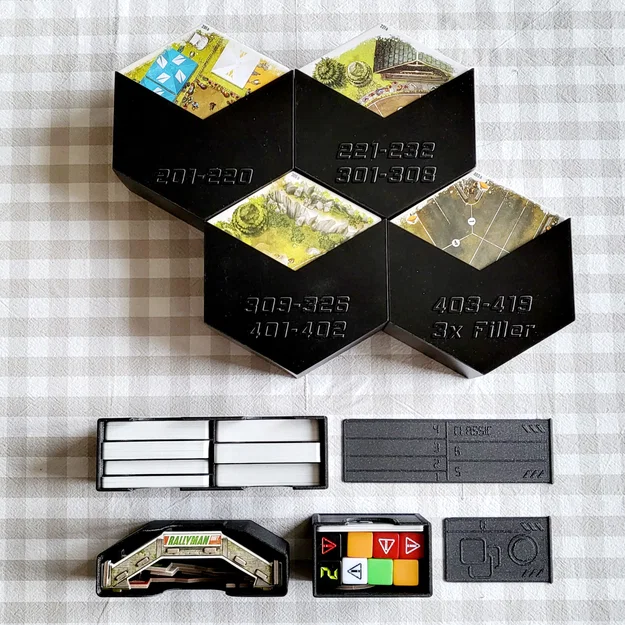 Rallyman DIRT - Box Organizer (kèm mọi expansion & Kickstarter extras) - Image 8