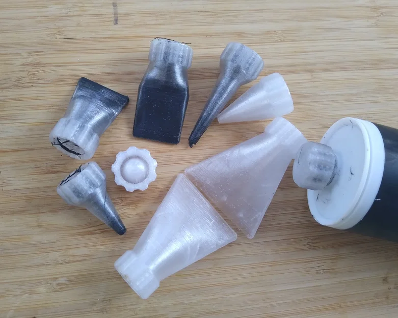 Đầu phun tuỳ biến cho SikaFlex/keo công nghiệp/keo trám (FreeCAD) - Image 1