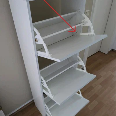 Chi tiết swivel/pivot thay thế cho tủ giày Ikea BISSA