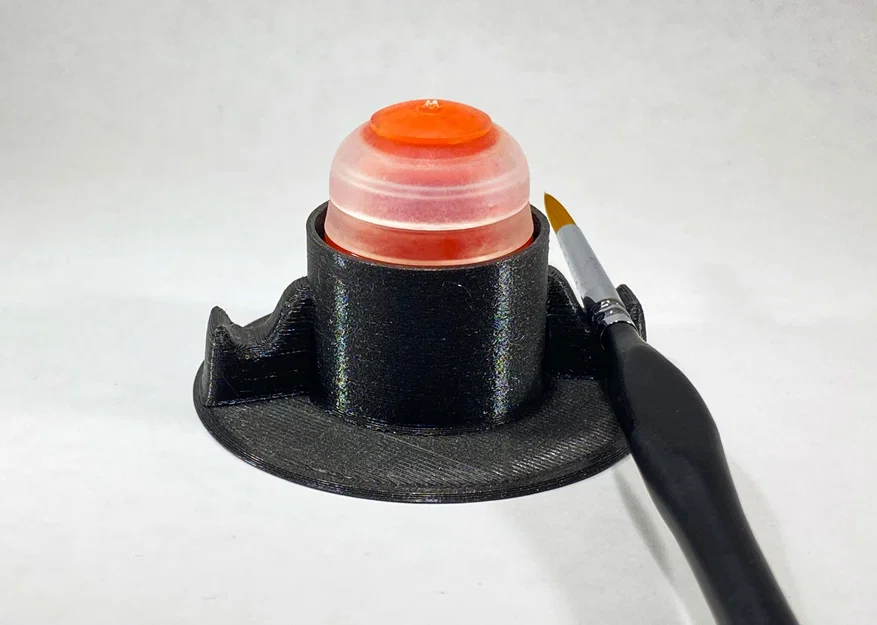 Giá giữ hũ sơn kèm gác cọ (có thể scale) - Image 1