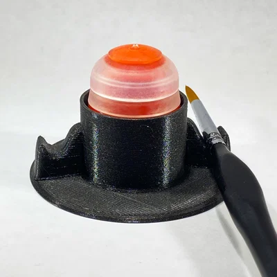 Giá giữ hũ sơn kèm gác cọ (có thể scale)
