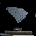 Bản đồ địa hình South Carolina, USA (SC) kèm sông ngòi - Thumbnail 5