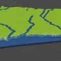 Bản đồ địa hình Connecticut, USA (CT) kèm chi tiết thủy văn - Thumbnail 6
