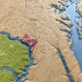 Bản đồ địa hình District of Columbia (DC), Mỹ kèm sông ngòi - Thumbnail 1