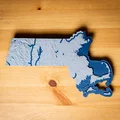 Bản đồ địa hình nổi Massachusetts, USA (MA) kèm thủy hệ (sông, hồ, ven biển) - Thumbnail 8
