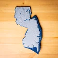 Bản đồ địa hình New Jersey, USA (NJ) kèm sông ngòi - Thumbnail 5