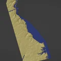 Bản đồ địa hình Delaware, USA (DE) kèm sông ngòi - Thumbnail 4