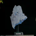 Bản đồ địa hình nổi Maine, USA (ME) kèm sông ngòi - Thumbnail 1
