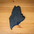 Bản đồ địa hình nổi Maine, USA (ME) kèm sông ngòi - Thumbnail 8