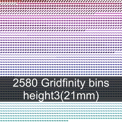 Bộ sưu tập Gridfinity cups height 3 (25mm)