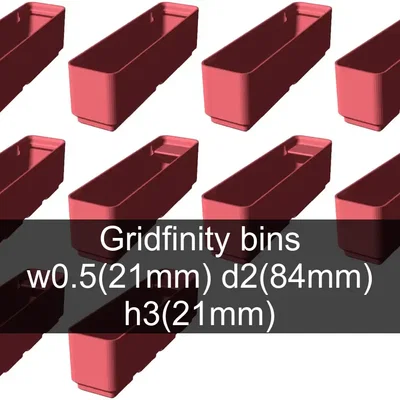 Bộ sưu tập Gridfinity cups height 3 (25mm)