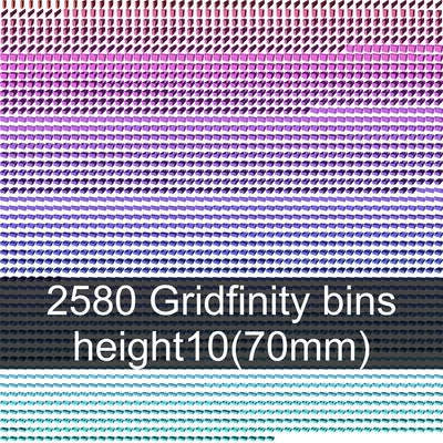 Bộ sưu tập Gridfinity cups height 10 (74mm)