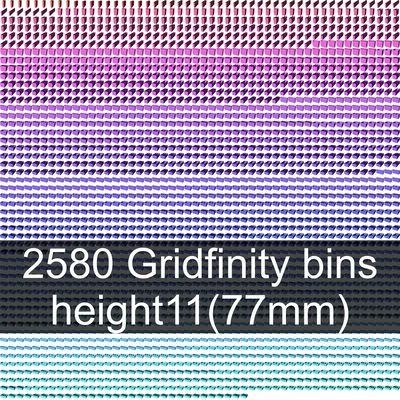 Bộ sưu tập Gridfinity cups height 11 (81mm)