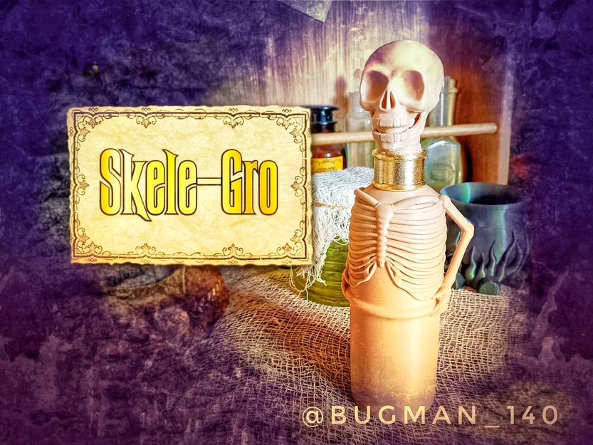 Skele-Gro – Chai đạo cụ trang trí Halloween - Image 1