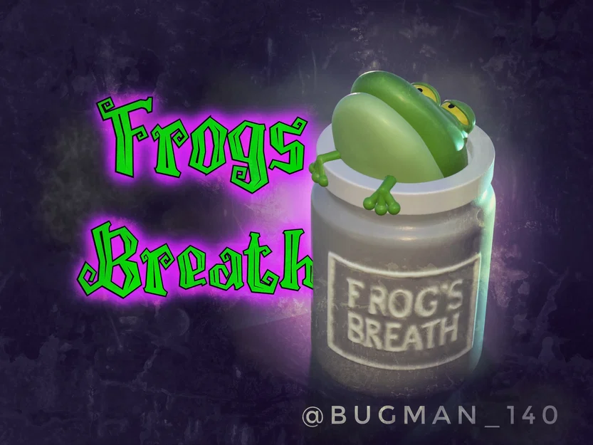 Frogs Breath – Hũ lưu trữ trang trí Halloween/Giáng Sinh - Image 1