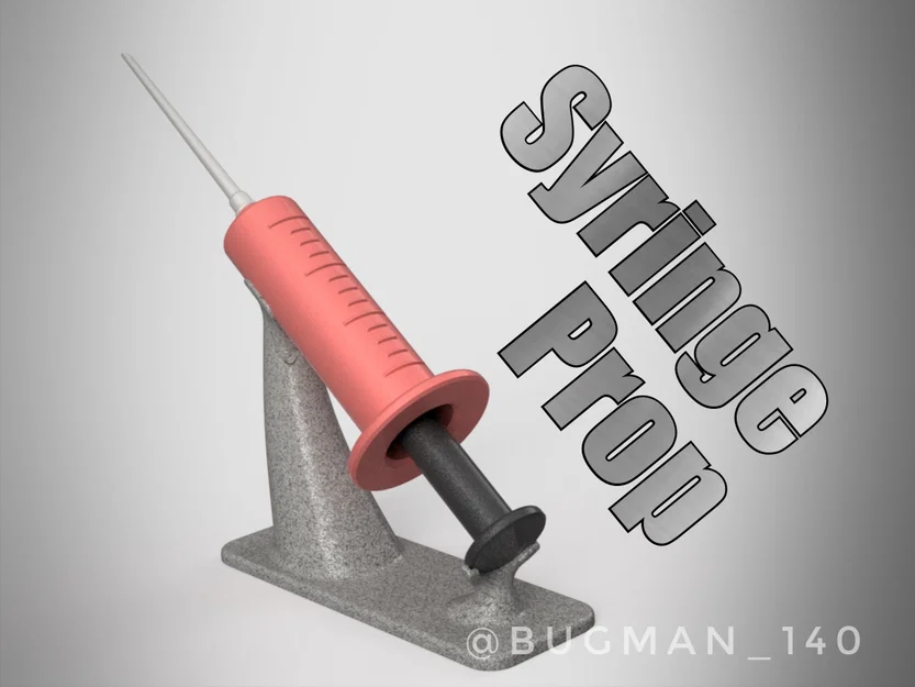 Syringe Prop (Ống tiêm trưng bày kèm stand) - Image 1
