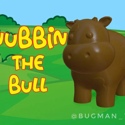 Nubbin the Bull – Chú bò tót nhỏ vui tính in 3D (Zero Support)