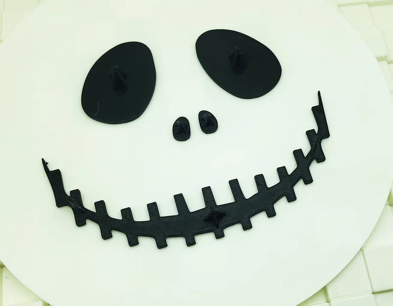 Bộ phụ kiện trang trí bí ngô Jack Skellington in 3D nhanh chóng - Image 2