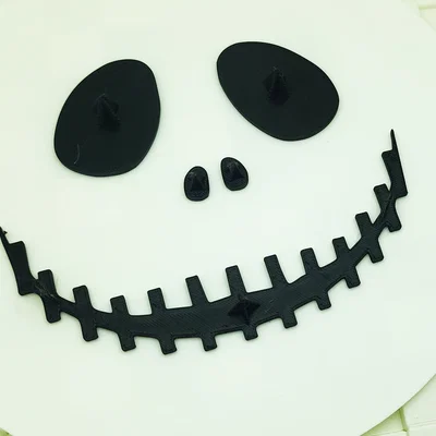 Bộ phụ kiện trang trí bí ngô Jack Skellington in 3D nhanh chóng
