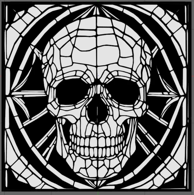 Tranh treo tường Skull (Stained Glass) - Image 1