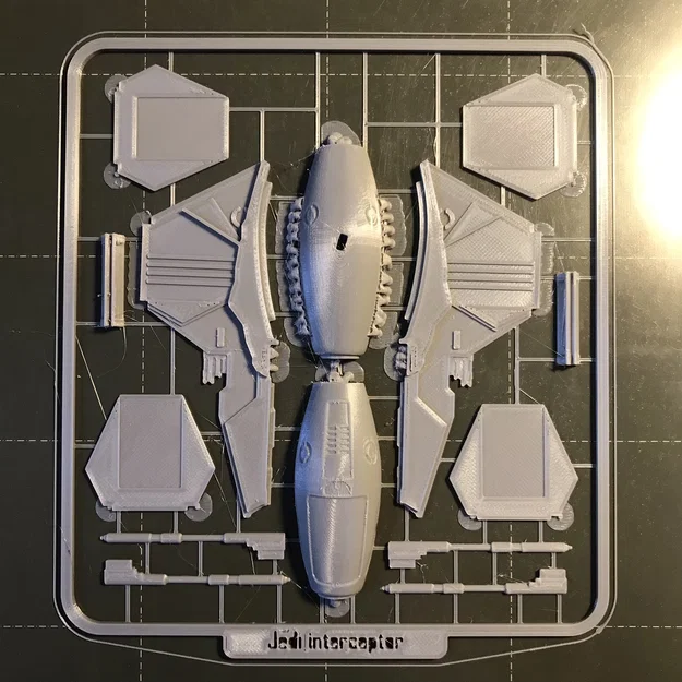 Kitcard tàu Jedi Interceptor Star Wars (Eta-2 Actis-class light interceptor) - Image 2