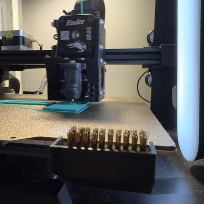 Brass Brush nozzle wipe cho Ender 3 V3 SE