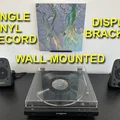 Giá treo tường trưng bày 1 đĩa vinyl (Single Vinyl Record Wall-Mounted Display Bracket) - Thumbnail 1