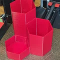 Hex Pen Organizer – Khay/Ống cắm bút lục giác để bàn dễ in - Thumbnail 1