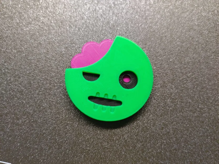 Huy hiệu 3D emoji “xác sống xanh” - Image 3