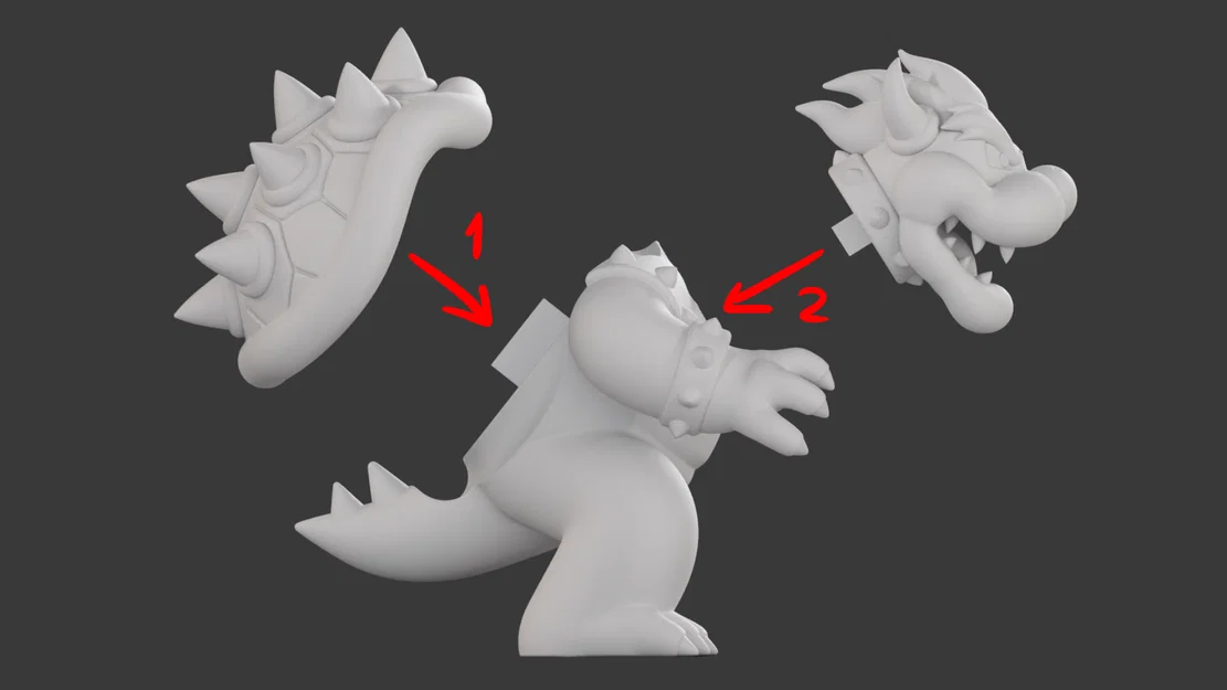 Mô hình tượng Bowser (Super Mario Bros) - Image 5