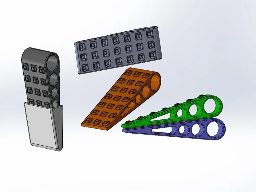 Bộ chặn cửa thông minh kèm giá treo tiện lợi - In 3D dễ dàng - Image 3
