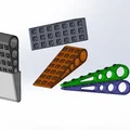 Bộ chặn cửa thông minh kèm giá treo tiện lợi - In 3D dễ dàng - Thumbnail 3