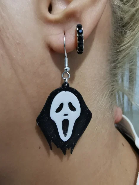 Bông tai Scream (Pendientes Scream / earrings Scream) - Image 1