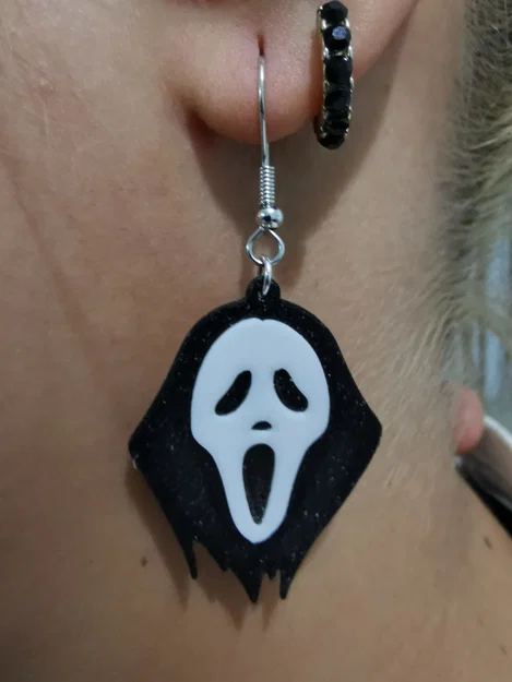 Bông tai Scream (Pendientes Scream / earrings Scream) - Image 2