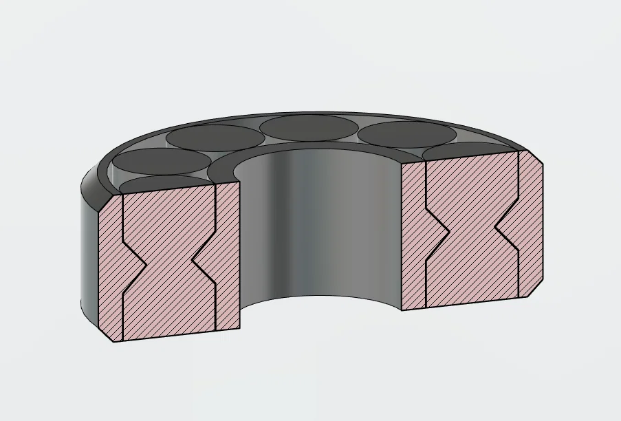 Tighter 608 Roller Bearing (Print-in-place) – Bearing roller tolerance chặt - Image 2