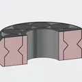 Tighter 608 Roller Bearing (Print-in-place) – Bearing roller tolerance chặt - Thumbnail 2
