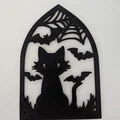 Mô hình trang trí Halloween Cat: Chú mèo đen huyền bí in 3D - Thumbnail 1