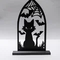 Mô hình trang trí chú mèo Halloween kèm đế đứng cực xinh - Thumbnail 1